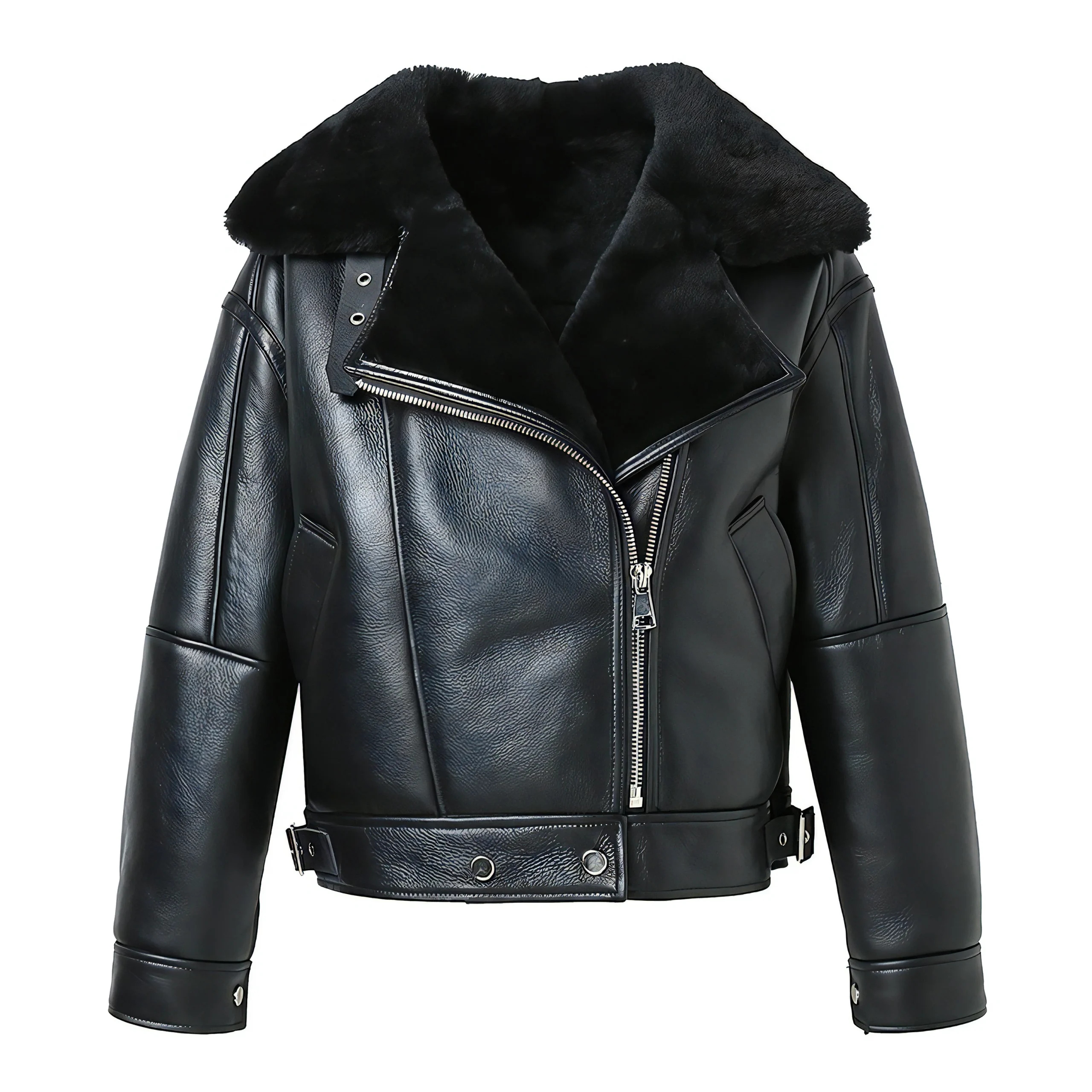Blouson Aviateur Doublé Femme – Image 4