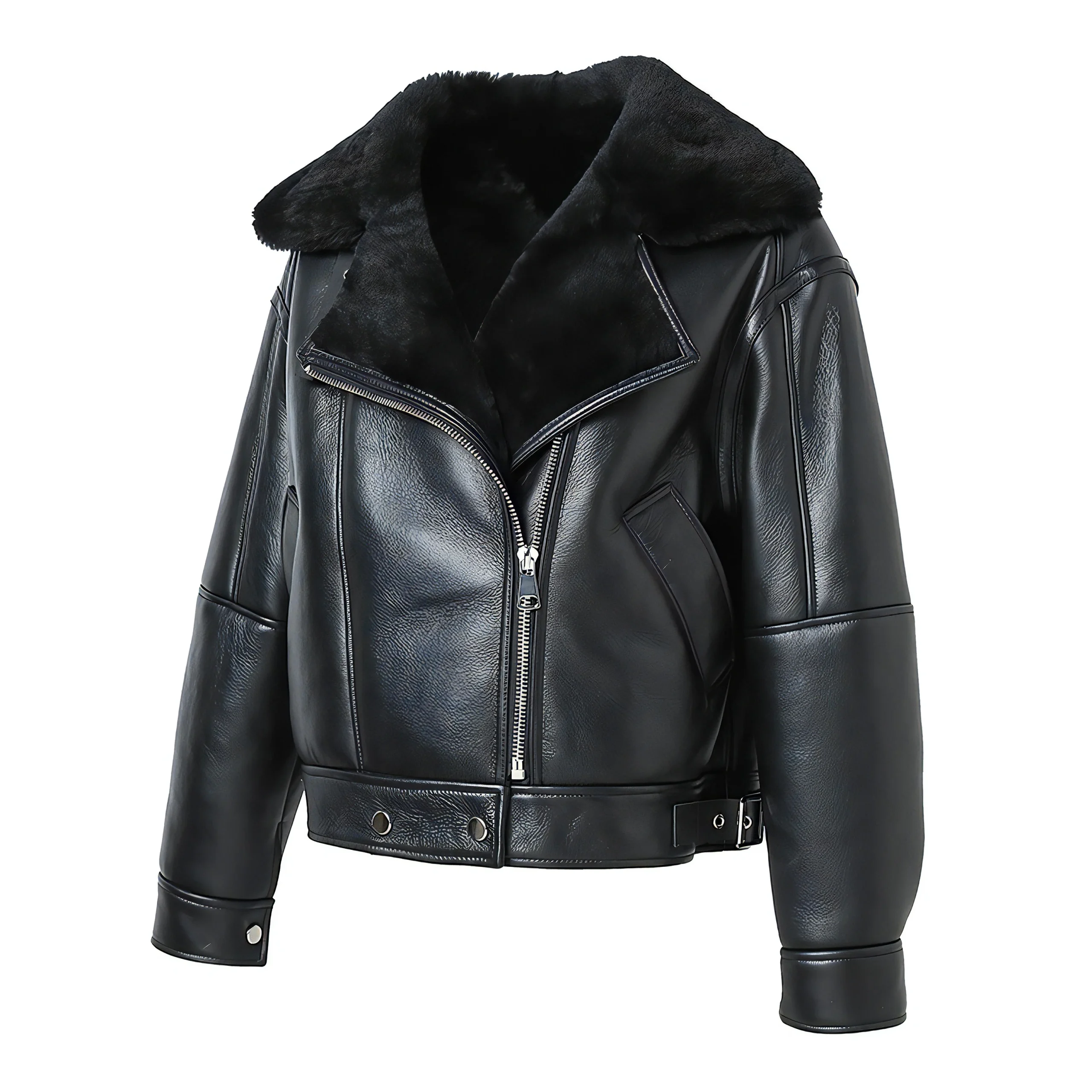 Blouson Aviateur Doublé Femme – Image 5