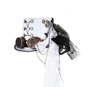 Chapeau Steampunk Blanc