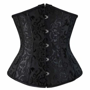 Corset Brocart Noir