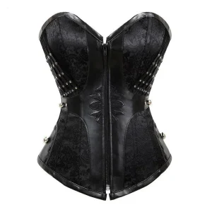 Corset Steampunk Femme Noir