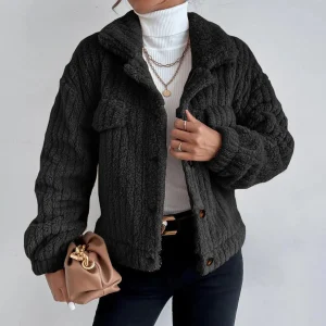 Elina - Veste peluche femme
