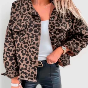 Estee - Veste femme léopard