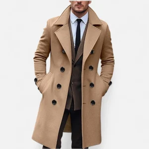 Adrien - Pardessus Long Double Boutonnage Homme