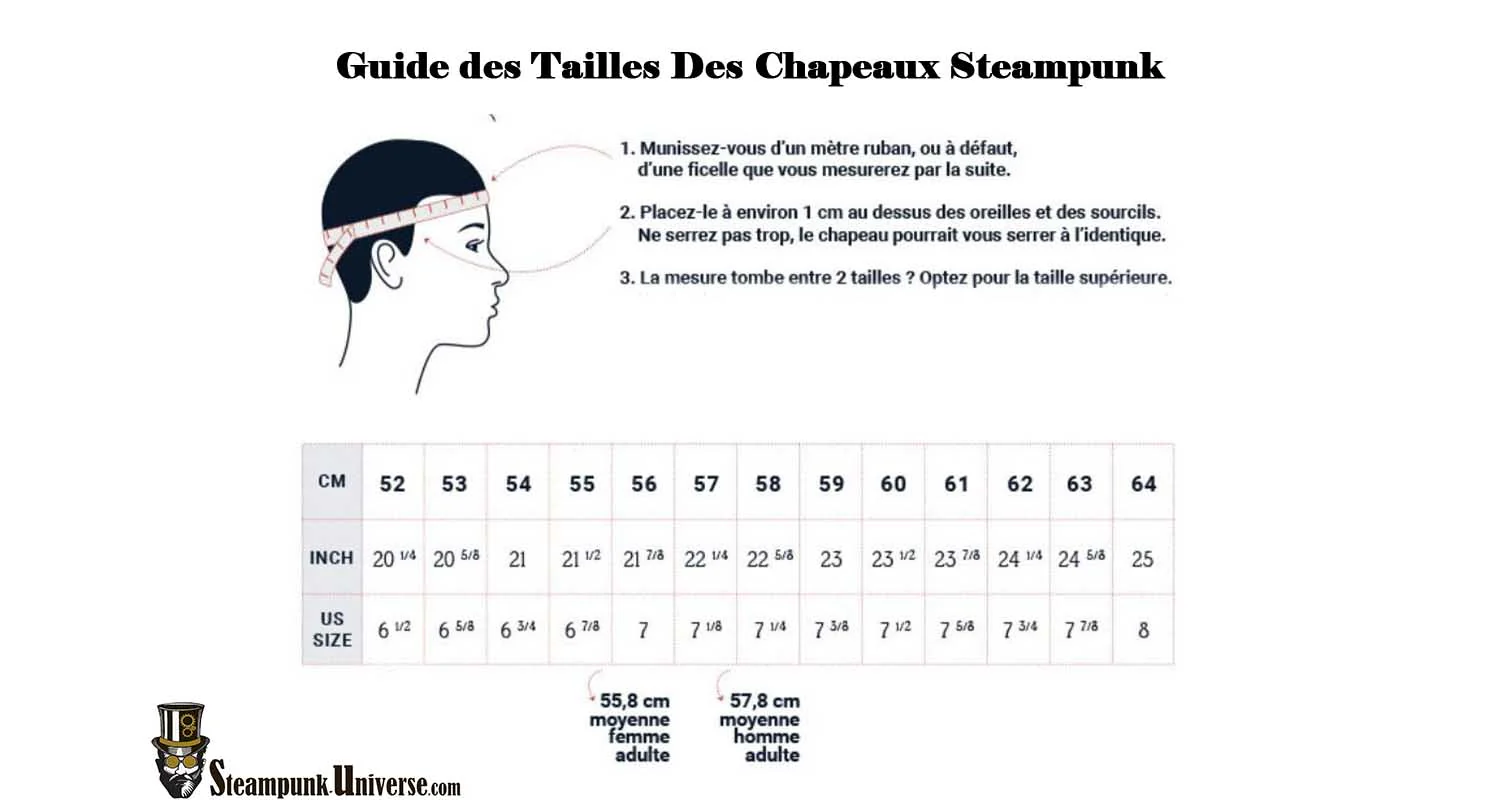 Chapeau Steampunk Haut De Forme Marron – Image 4