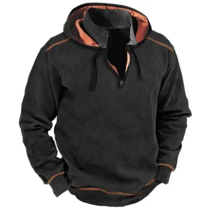 Théo - Pull Capuche Thermique Isolation Chaude Homme