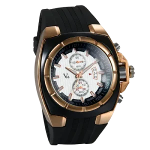 Montre Bracelet Steampunk Silicone Noir