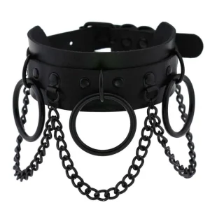 Collier Gothique Noir Femme