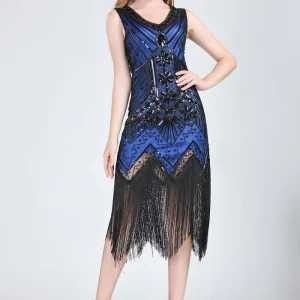 Robe Année 20 Bleue