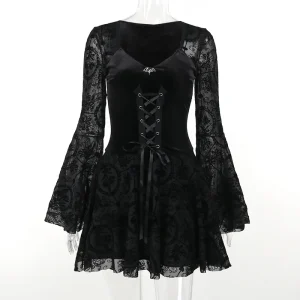 Robe Steampunk  Gothique en Dentelle