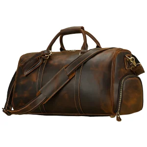 Sac de Voyage Cuir avec Compartiment Chaussures