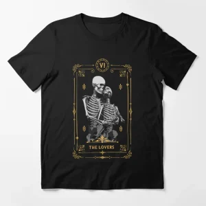 t-shirt gothique homme tarot acrane 6 "amoureux"