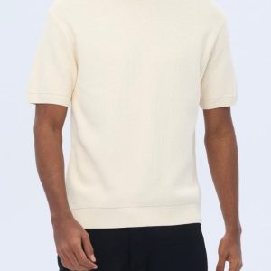 T-shirt en maille écru