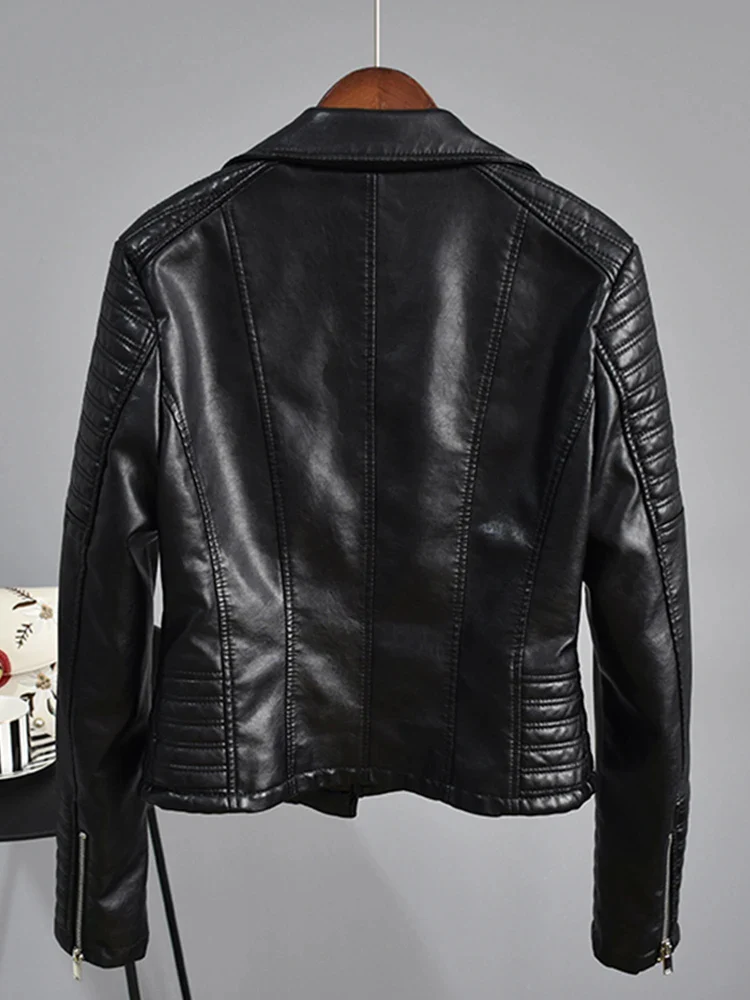Veste noir en cuir gothique – Image 5