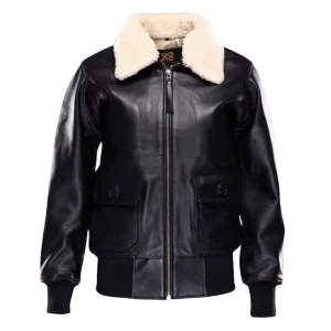 Veste Aviateur Femme Cuir Véritable