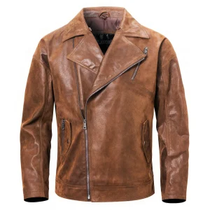 Veste Aviateur Marron Homme
