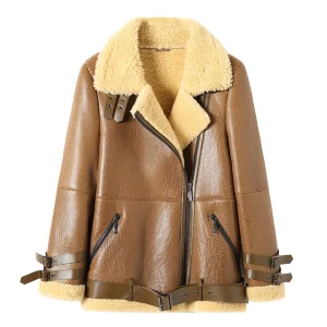 Veste Bombardier Femme Camel