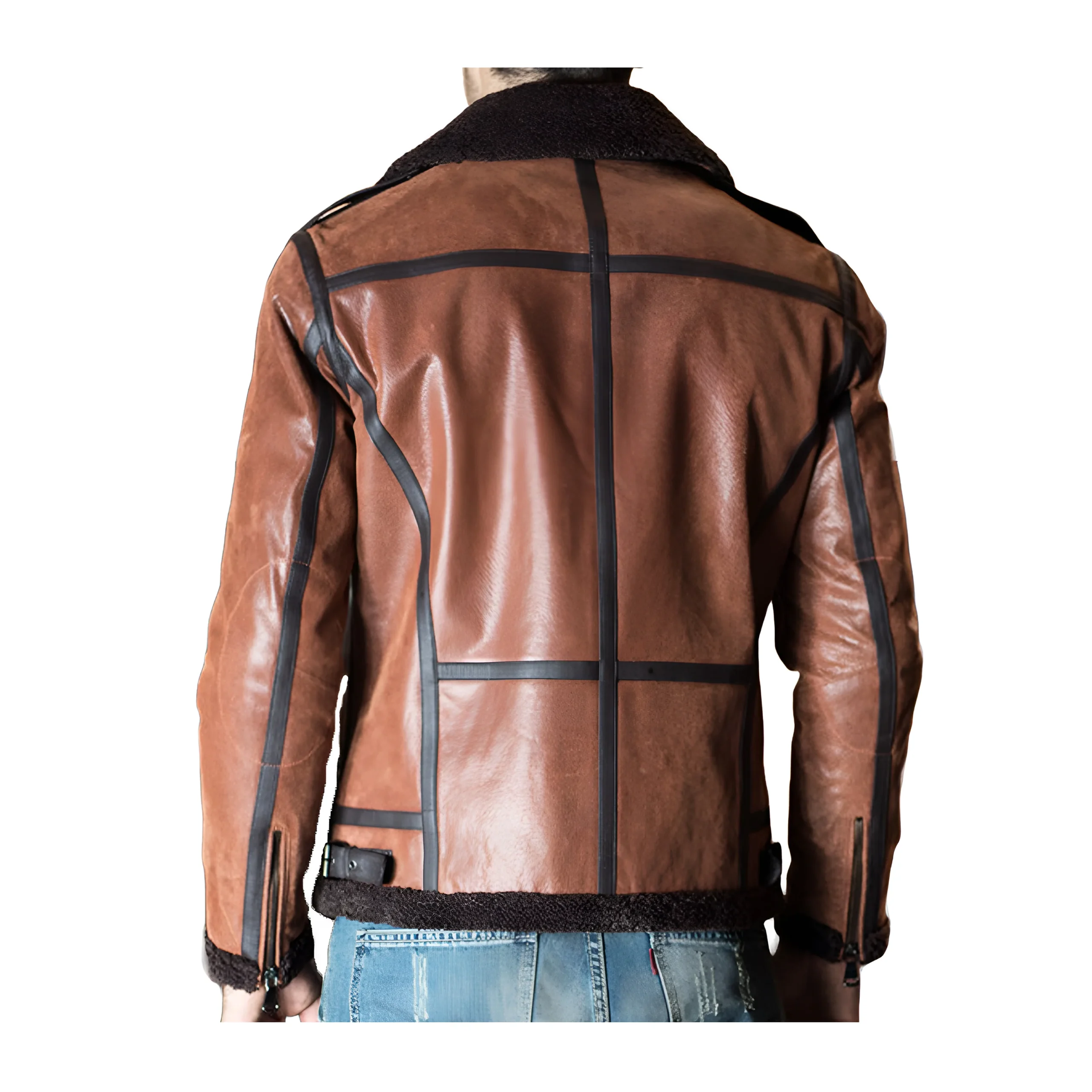 Veste Col Fourrure Homme – Image 4