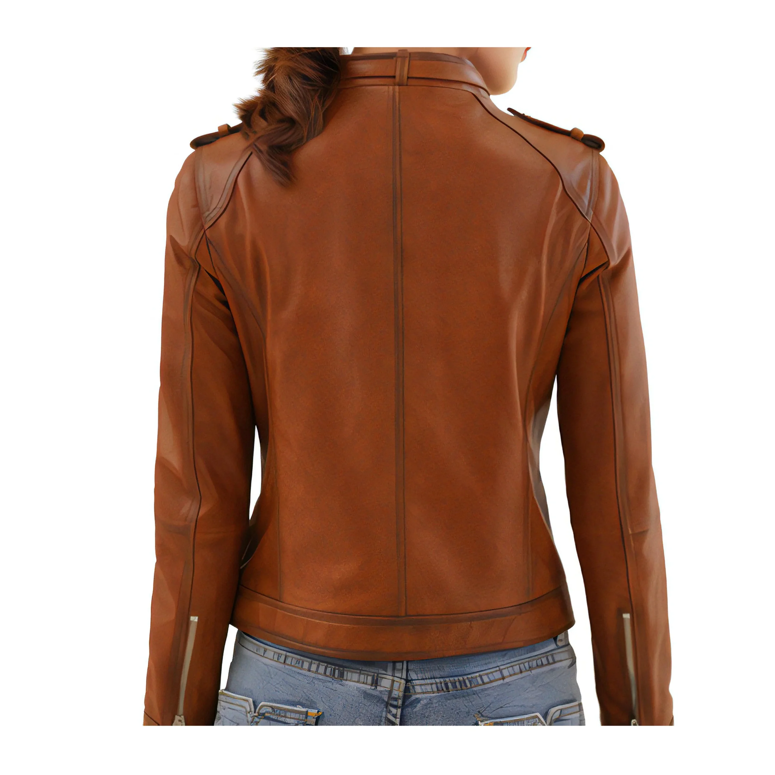 Veste Cuir Mouton Femme – Image 2